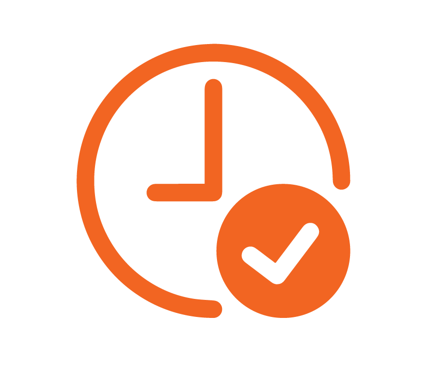 On-time project delivery and efficient workflow management representation.